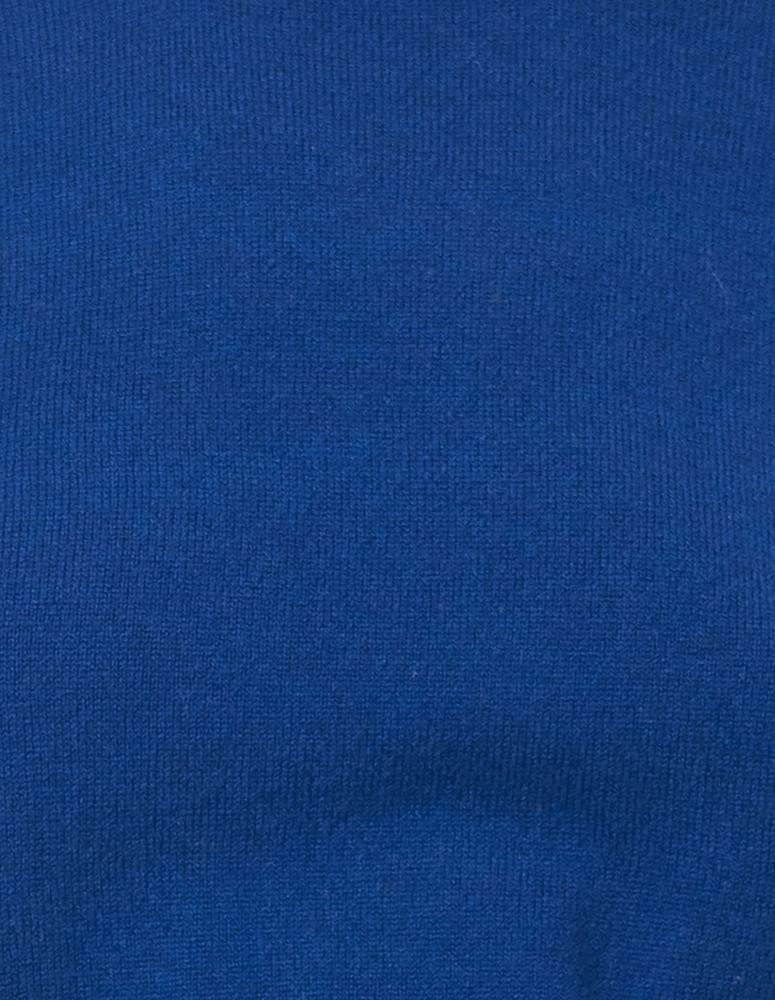 Feather - Pull en 100% Cachemire en couleur bleu klein