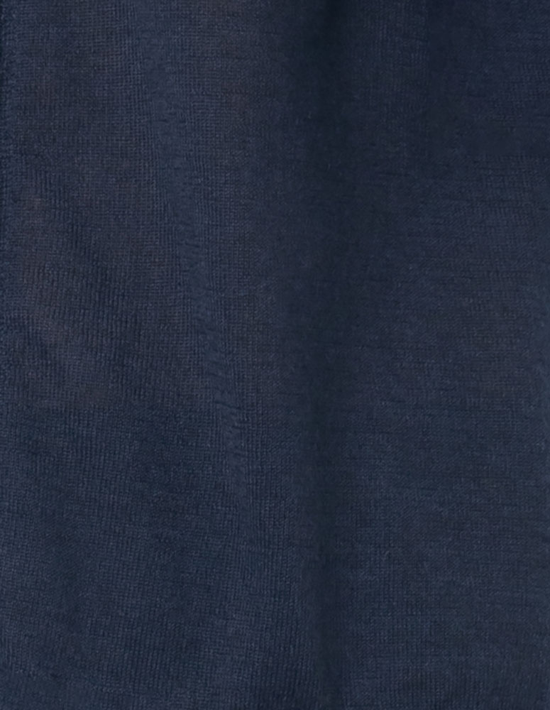 Frost - Gilet fin en cachemire et soie couleur black blue